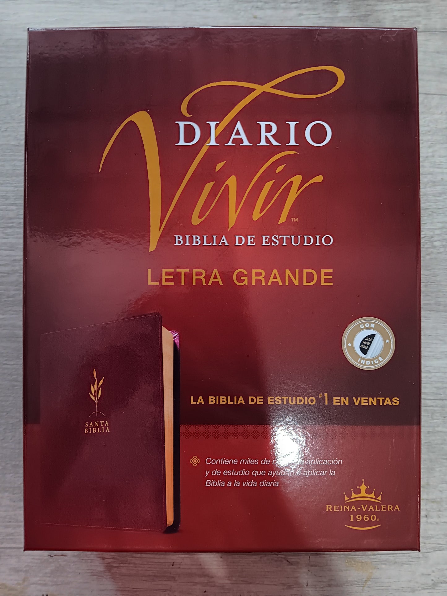 Biblia De Estudio Diario Vivir Letra Grande